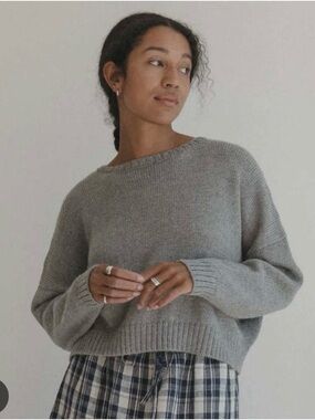 Gillian Stevens Ilse Pullover Sweater in Grey Size 3